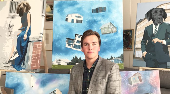 Sigurður Sævar – 20 ára myndlistamaður sem hefur haldið um 20 einkasýningar