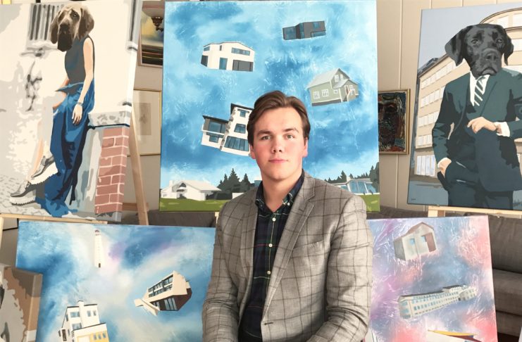 Sigurður Sævar – 20 ára myndlistamaður sem hefur haldið um 20 einkasýningar