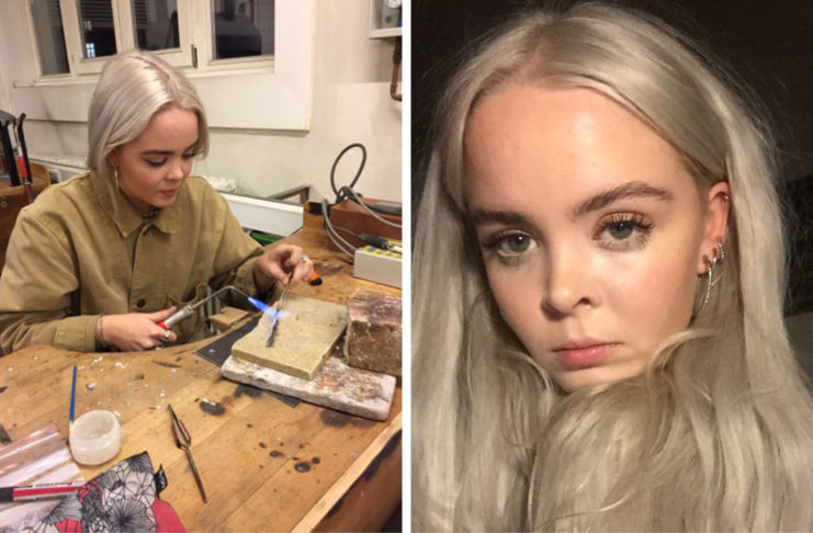 Katla Karlsdóttir, er 21 árs námsmaður í nútíma skartgripa hönnun í Belgíu