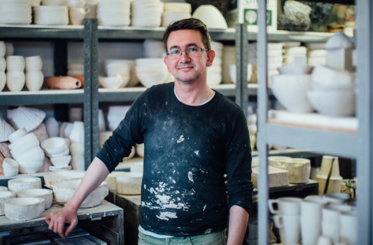 Trilltist úr gleði og hamingju á keramiknámskeiði